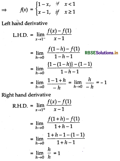 RBSE Solutions for Class 12 Maths Chapter 5 Continuity and Differentiability Ex 5.2 5