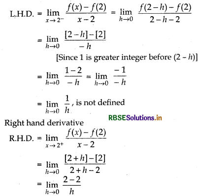 RBSE Solutions for Class 12 Maths Chapter 5 Continuity and Differentiability Ex 5.2 7