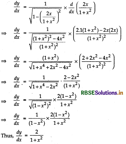 RBSE Solutions for Class 12 Maths Chapter 5 Continuity and Differentiability Ex 5.3 2