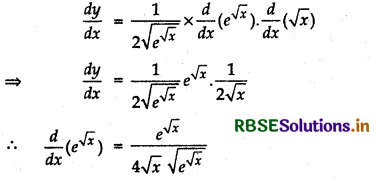RBSE Solutions for Class 12 Maths Chapter 5 Continuity and Differentiability Ex 5.4 6