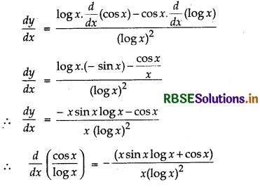 RBSE Solutions for Class 12 Maths Chapter 5 Continuity and Differentiability Ex 5.4 8