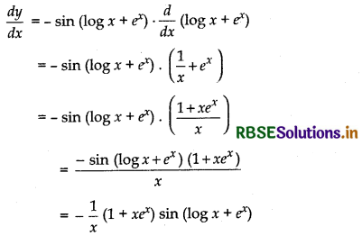 RBSE Solutions for Class 12 Maths Chapter 5 Continuity and Differentiability Ex 5.4 9