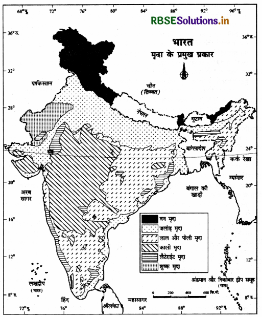 RBSE Solutions for Class 11 Geography Chapter 6 मृदा 1
