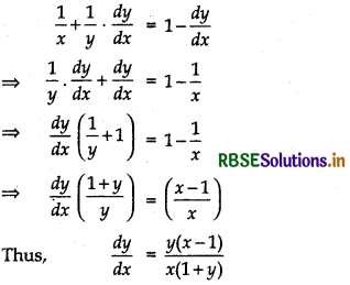 RBSE Solutions for Class 12 Maths Chapter 5 Continuity and Differentiability Ex 5.5 18