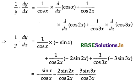 RBSE Solutions for Class 12 Maths Chapter 5 Continuity and Differentiability Ex 5.5 1