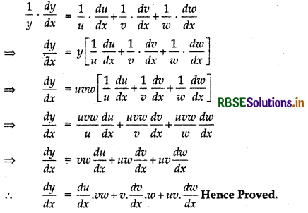 RBSE Solutions for Class 12 Maths Chapter 5 Continuity and Differentiability Ex 5.5 23