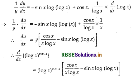 RBSE Solutions for Class 12 Maths Chapter 5 Continuity and Differentiability Ex 5.5 3