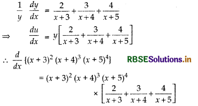 RBSE Solutions for Class 12 Maths Chapter 5 Continuity and Differentiability Ex 5.5 5