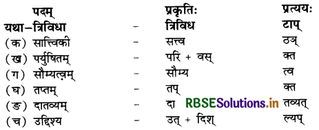 RBSE Solutions for Class 11 Sanskrit Shashwati Chapter 13 सत्त्वमाहो रजस्तमः 1