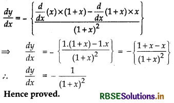 RBSE Solutions for Class 12 Maths Chapter 5 Continuity and Differentiability Miscellaneous Exercise 10