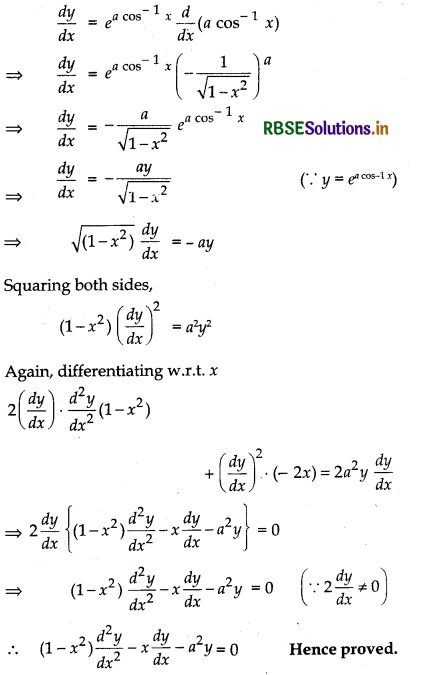RBSE Solutions for Class 12 Maths Chapter 5 Continuity and Differentiability Miscellaneous Exercise 18