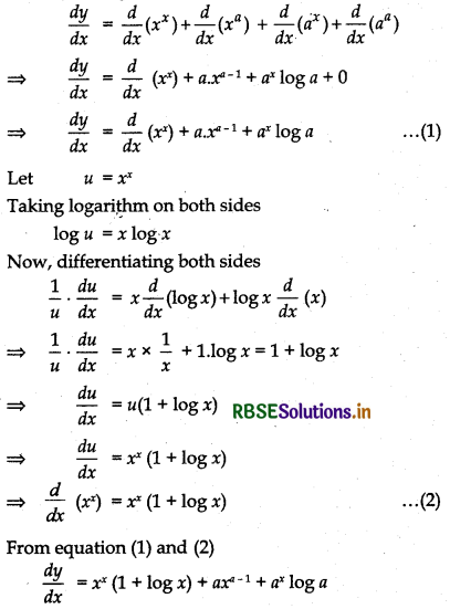 RBSE Solutions for Class 12 Maths Chapter 5 Continuity and Differentiability Miscellaneous Exercise 6