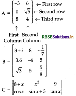RBSE Class 12 Maths Notes Chapter 3 Matrices 1