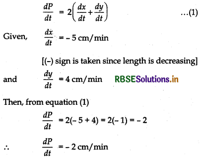 RBSE Solutions for Class 12 Maths Chapter 6 Application of Derivatives Ex 6.1 4