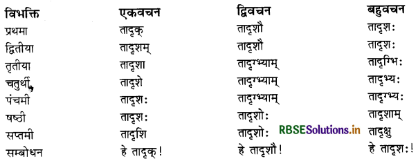 RBSE Class 11 Sanskrit व्याकरणम् शब्द-रूप 14