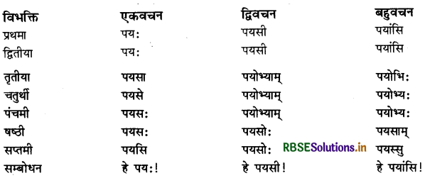 RBSE Class 11 Sanskrit व्याकरणम् शब्द-रूप 20