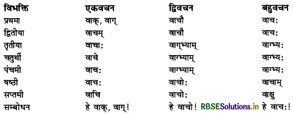 RBSE Class 11 Sanskrit व्याकरणम् शब्द-रूप 22