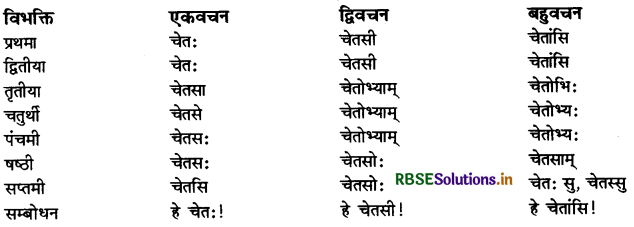 RBSE Class 11 Sanskrit व्याकरणम् शब्द-रूप 26