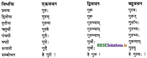 RBSE Class 11 Sanskrit व्याकरणम् शब्द-रूप 29