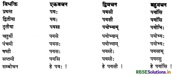 RBSE Class 11 Sanskrit व्याकरणम् शब्द-रूप 57