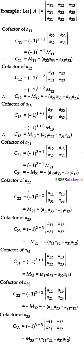 RBSE Class 12 Maths Notes Chapter 4 Determinants 5