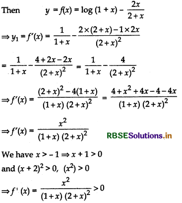 RBSE Solutions for Class 12 Maths Chapter 6 Application of Derivatives Ex 6.2 1