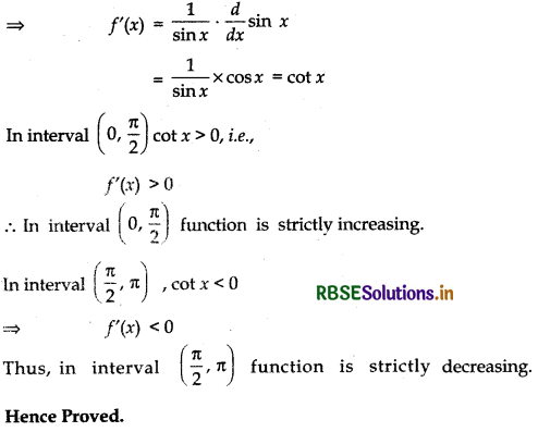 RBSE Solutions for Class 12 Maths Chapter 6 Application of Derivatives Ex 6.2 3