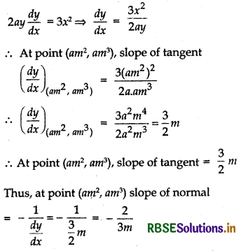 RBSE Solutions for Class 12 Maths Chapter 6 Application of Derivatives Ex 6.3 10