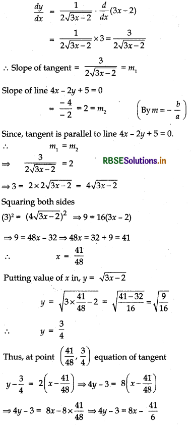 RBSE Solutions for Class 12 Maths Chapter 6 Application of Derivatives Ex 6.3 14