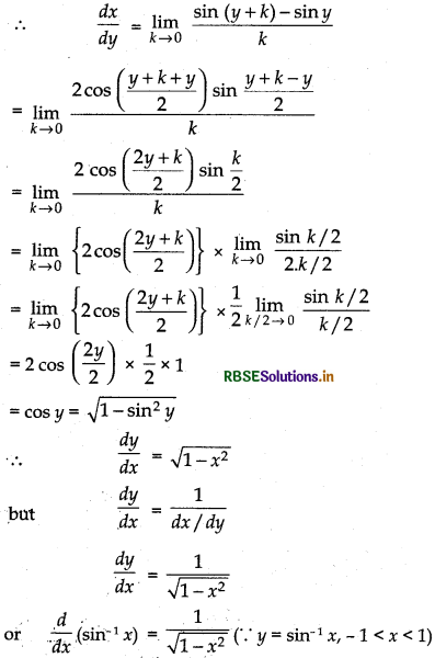 RBSE Class 12 Maths Notes Chapter 5 Continuity and Differentiability 16