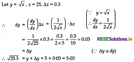 RBSE Solutions for Class 12 Maths Chapter 6 Application of Derivatives Ex 6.4 1