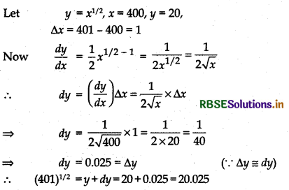 RBSE Solutions for Class 12 Maths Chapter 6 Application of Derivatives Ex 6.4 10