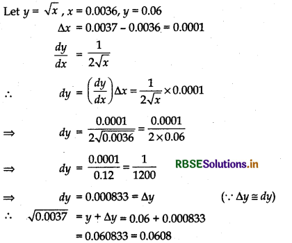 RBSE Solutions for Class 12 Maths Chapter 6 Application of Derivatives Ex 6.4 11