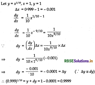 RBSE Solutions for Class 12 Maths Chapter 6 Application of Derivatives Ex 6.4 5