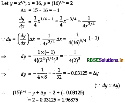 RBSE Solutions for Class 12 Maths Chapter 6 Application of Derivatives Ex 6.4 6