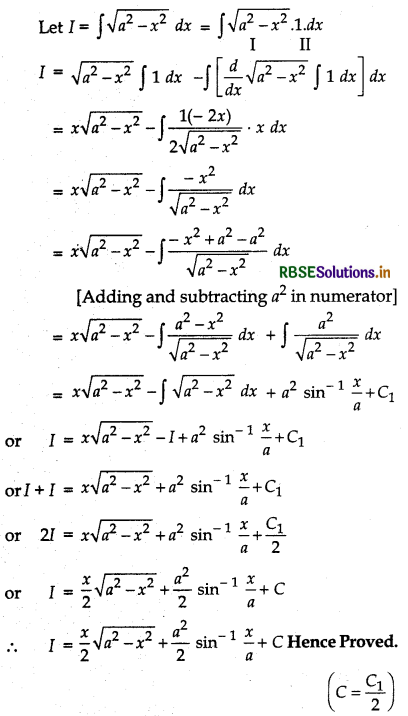 RBSE Class 12 Maths Notes Chapter 7 Integrals 12