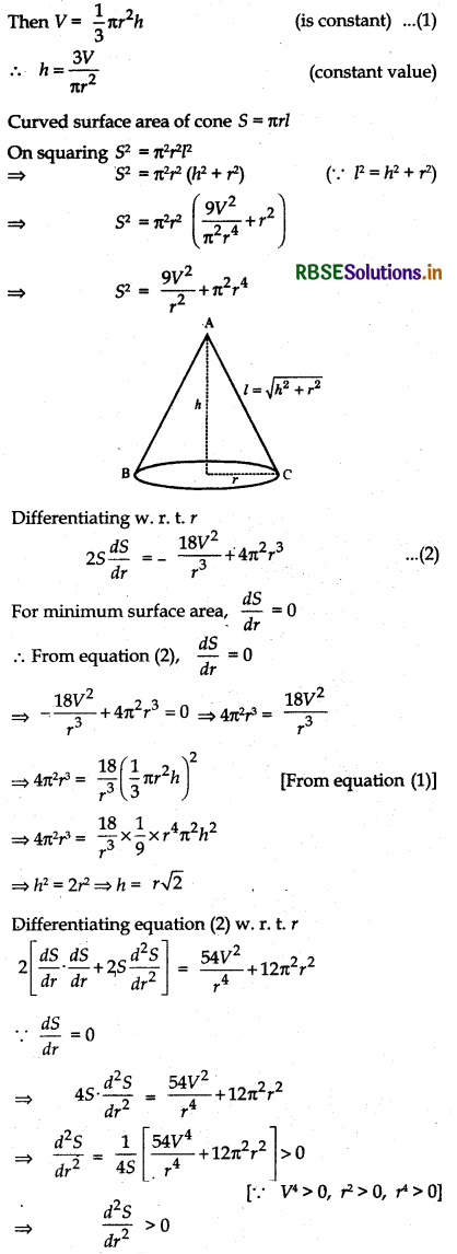 RBSE Solutions for Class 12 Maths Chapter 6 Application of Derivatives Ex 6.5 33