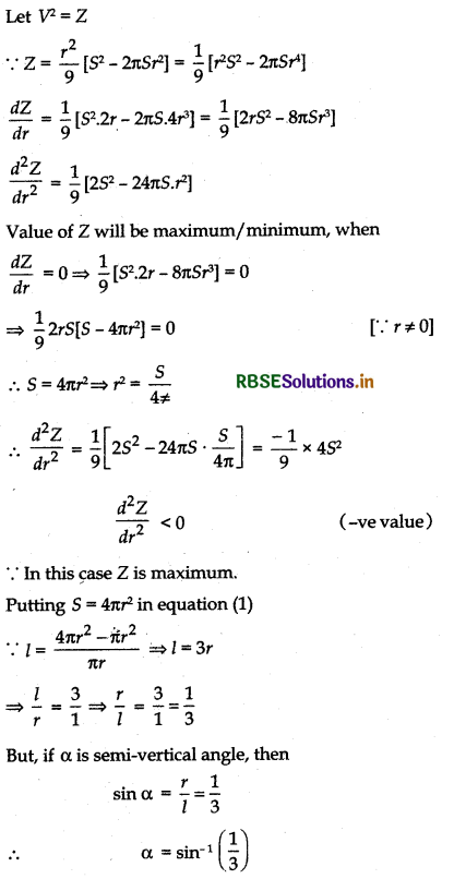 RBSE Solutions for Class 12 Maths Chapter 6 Application of Derivatives Ex 6.5 39