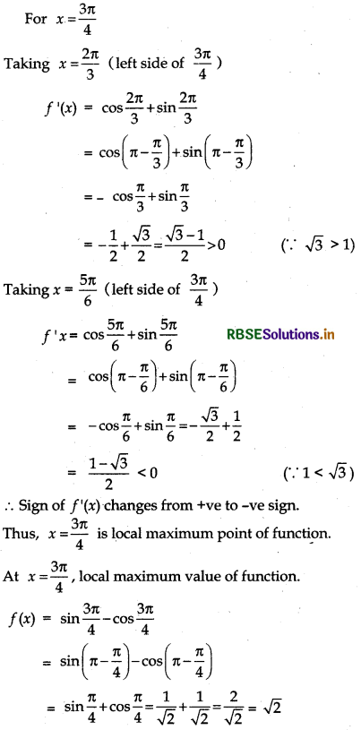 RBSE Solutions for Class 12 Maths Chapter 6 Application of Derivatives Ex 6.5 7