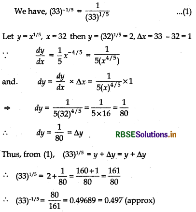 RBSE Solutions for Class 12 Maths Chapter 6 Application of Derivatives Miscellaneous Exercise 2