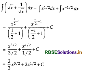 RBSE Solutions for Class 12 Maths Chapter 7 Integrals Ex 7.1 12