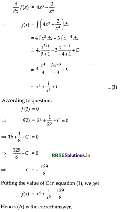 RBSE Solutions for Class 12 Maths Chapter 7 Integrals Ex 7.1 13