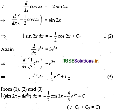 RBSE Solutions for Class 12 Maths Chapter 7 Integrals Ex 7.1 3