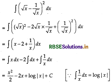 RBSE Solutions for Class 12 Maths Chapter 7 Integrals Ex 7.1 5