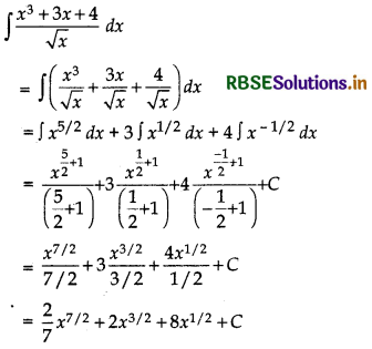 RBSE Solutions for Class 12 Maths Chapter 7 Integrals Ex 7.1 7