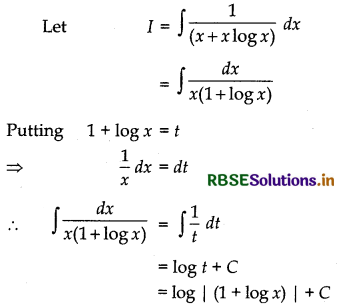 RBSE Solutions for Class 12 Maths Chapter 7 Integrals Ex 7.2 2