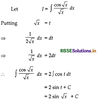 RBSE Solutions for Class 12 Maths Chapter 7 Integrals Ex 7.2 23