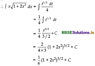 RBSE Solutions for Class 12 Maths Chapter 7 Integrals Ex 7.2 7