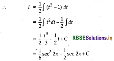 RBSE Solutions for Class 12 Maths Chapter 7 Integrals Ex 7.3 13