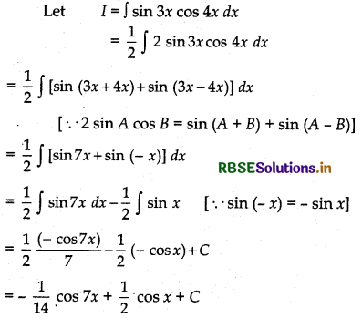 RBSE Solutions for Class 12 Maths Chapter 7 Integrals Ex 7.3 2